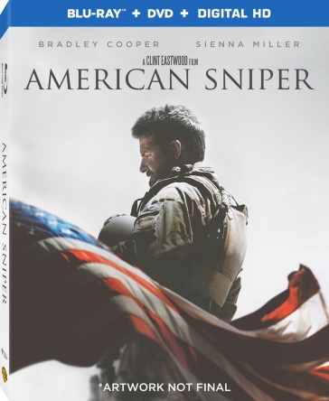 Locandina italiana DVD e BLU RAY American Sniper 